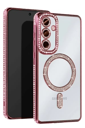 Uray store Samsung Galaxy A15 4G Joke Simli Magneticsafe Kılıf - Pembe