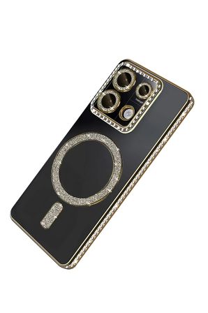 Uray store Xiaomi Redmi 13C Joke Simli Magneticsafe Kılıf - Gold