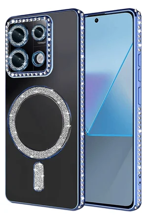 Uray store Xiaomi Redmi 13C Joke Simli Magneticsafe Kılıf - Mavi