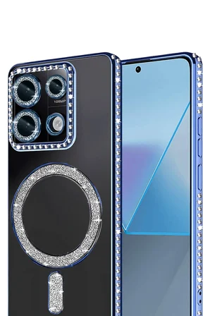 Uray store Xiaomi Redmi 13C Joke Simli Magneticsafe Kılıf - Mavi
