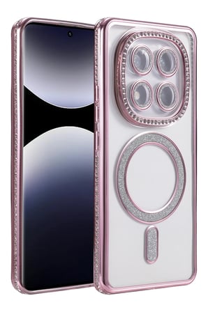 Uray store Xiaomi Redmi Note 14 Pro 5G Joke Simli Magneticsafe Kılıf - Pembe
