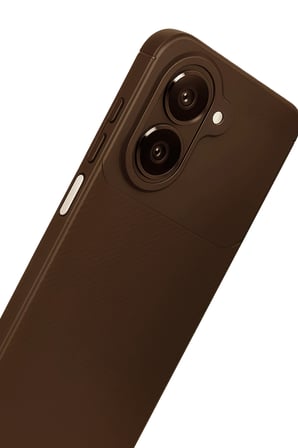 Uray store Samsung Galaxy A07 4G Auto Focus Karbon Kapak - Kahverengi