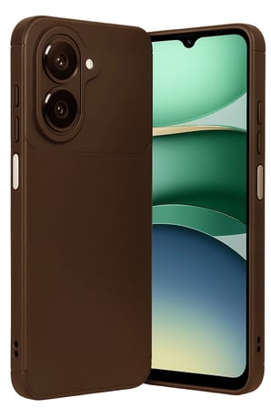 Uray store Samsung Galaxy A07 4G Auto Focus Karbon Kapak - Kahverengi