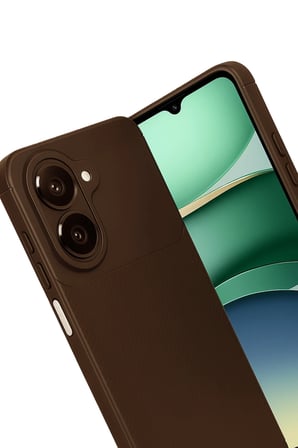 Uray store Samsung Galaxy A07 4G Auto Focus Karbon Kapak - Kahverengi