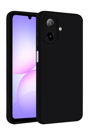 Uray store Samsung Galaxy A07 4G Nano içi Kadife Silikon - Siyah
