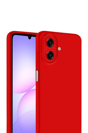 Uray store Samsung Galaxy A07 4G First Silikon - Kırmızı