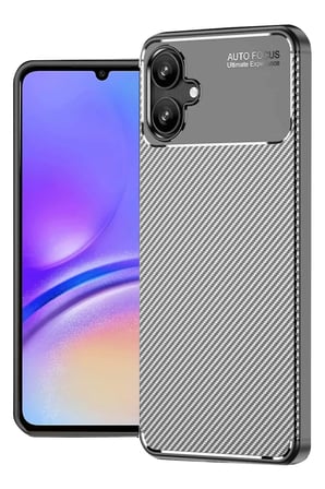 Uray store Samsung Galaxy A06 Kılıf Auto Focus Karbon Kapak - Gri