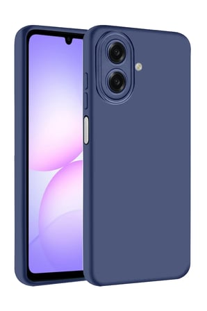 Uray store Samsung Galaxy A07 4G Nano içi Kadife Silikon - Lacivert