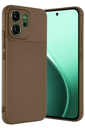 Uray store Oppo Reno 14F Auto Focus Karbon Kapak - Kahverengi