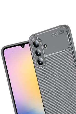 Uray store Samsung Galaxy S25 FE Auto Focus Karbon Kapak - Gri