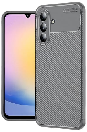 Uray store Samsung Galaxy S25 FE Auto Focus Karbon Kapak - Gri