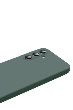 Uray store Samsung Galaxy A17 5G Nano içi Kadife Silikon - Koyu Yeşil