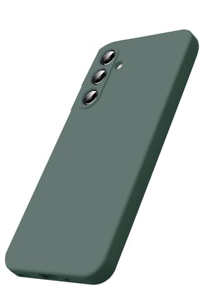 Uray store Samsung Galaxy A17 5G Nano içi Kadife Silikon - Koyu Yeşil