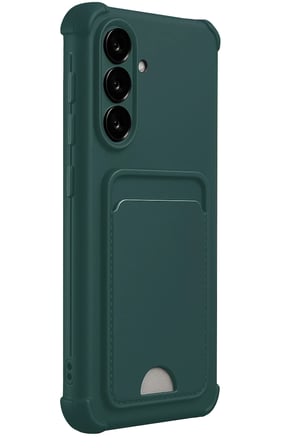 Uray store Samsung Galaxy A17 5G Kelvin Kartvizitli Silikon - Koyu Yeşil