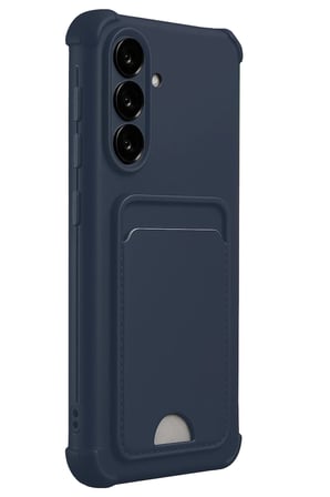 Uray store Samsung Galaxy A17 5G Kelvin Kartvizitli Silikon - Lacivert