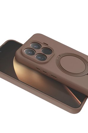 Uray store Xiaomi Mi 15T Pro Regal Magsafe Standlı Kapak - Çöl Titanyum