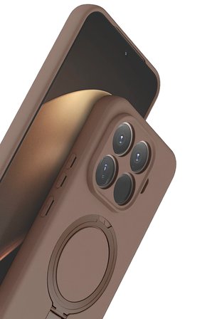 Uray store Xiaomi Mi 15T Pro Regal Magsafe Standlı Kapak - Çöl Titanyum