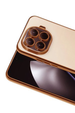 Uray store Xiaomi Mi 15T Pro Razer Lensli Silikon - Çöl Titanyum