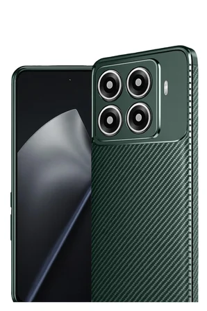 Uray store Xiaomi Mi 15T Pro Auto Focus Karbon Kapak - Koyu Yeşil