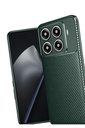 Uray store Xiaomi Mi 15T Pro Auto Focus Karbon Kapak - Koyu Yeşil
