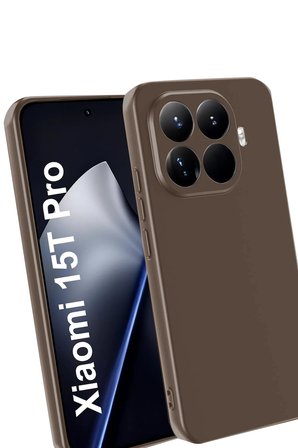 Uray store Xiaomi Mi 15T Pro First Silikon - Kahverengi