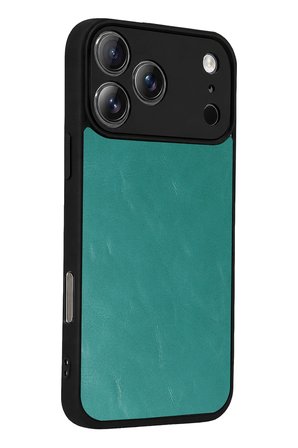 Uray store Apple iPhone 17 Pro Max Aras Deri Kapak - Açık Yeşil