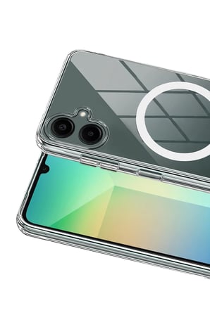 Uray store Samsung Galaxy A06 Combo Sert Şeffaf Magsafe Kapak - Şeffaf