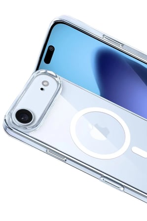 Uray store Apple iPhone 17 Air Combo Sert Şeffaf Magsafe Kapak - Şeffaf