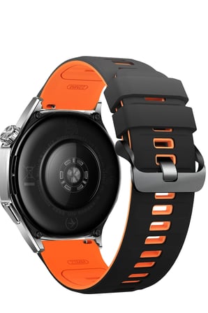 Uray store Apple Watch Ultra 49mm Minoc Kordon - Siyah-Turuncu