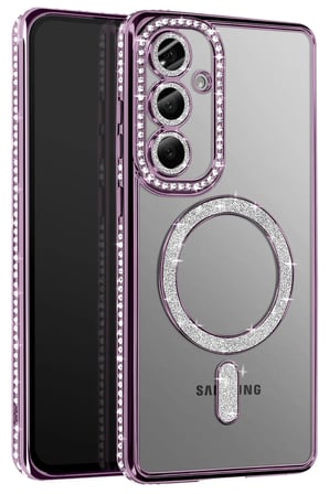 Uray store Samsung Galaxy S26 Joke Simli Magneticsafe Kılıf - Derin Mor