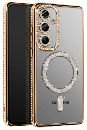 Uray store Samsung Galaxy S26 Joke Simli Magneticsafe Kılıf - Gold