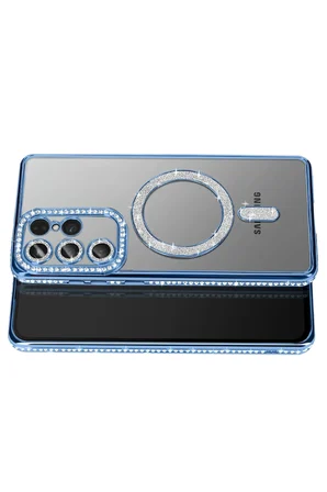 Uray store Samsung Galaxy S26 Ultra Joke Simli Magneticsafe Kılıf - Mavi