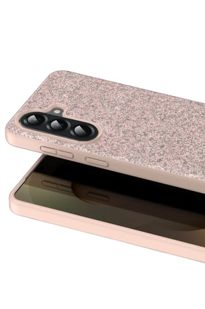 Onegif Samsung Galaxy A17 5G Bright Simli Kapak - Pembe