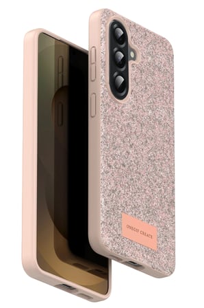 Onegif Samsung Galaxy A17 5G Bright Simli Kapak - Pembe