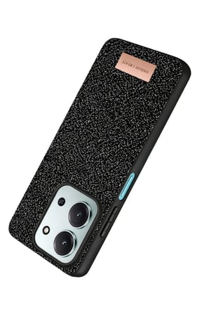 Onegif Xiaomi Redmi 15C 4G Bright Simli Kapak - Siyah
