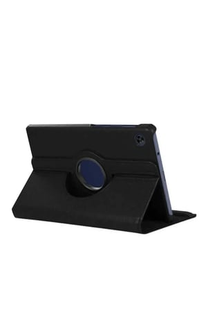 Uray store Samsung Galaxy Tab A11 360 Tablet Deri Kılıf - Siyah