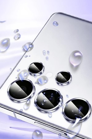 Uray store Samsung Galaxy S26 Ultra Bilvis Titan Kamera Lens - Gümüş