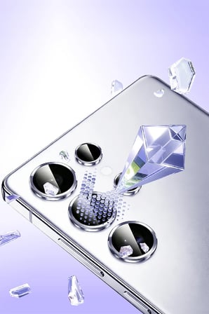 Uray store Samsung Galaxy S26 Ultra Bilvis Titan Kamera Lens - Gümüş