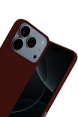 Uray store Apple iPhone 17 Pro Nano içi Kadife Silikon - Bordo