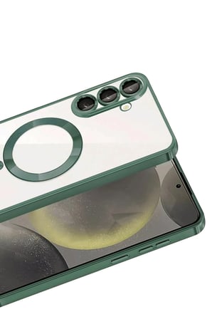 Uray store Samsung Galaxy A37 5G Kross Magneticsafe Kapak - Koyu Yeşil