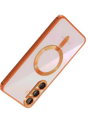 Uray store Samsung Galaxy A57 5G Kross Magneticsafe Kapak - Turuncu