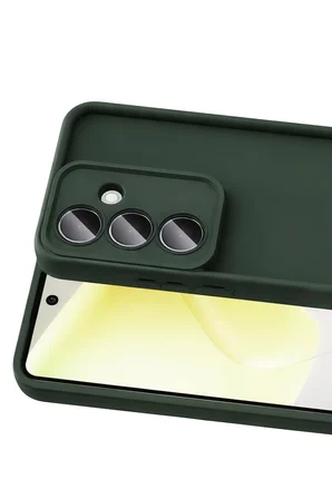 Uray store Samsung Galaxy A37 5G Viera Silikon - Koyu Yeşil