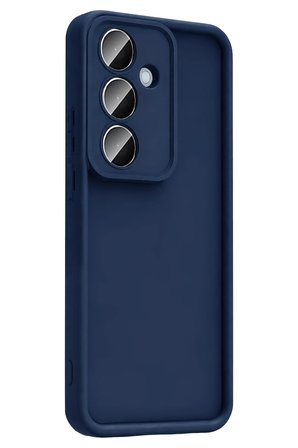Uray store Samsung Galaxy A57 5G Viera Silikon - Lacivert