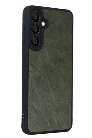 Uray store Samsung Galaxy A37 5G Aras Deri Kapak - Yeşil