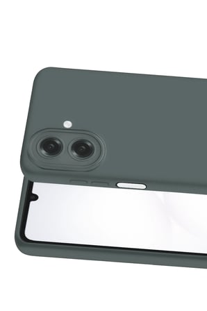 Uray store Samsung Galaxy A07 4G Nano içi Kadife Silikon - Gri