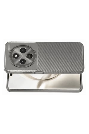 Uray store Tecno Spark 30C Kılıf Auto Focus Karbon Kapak - Gri