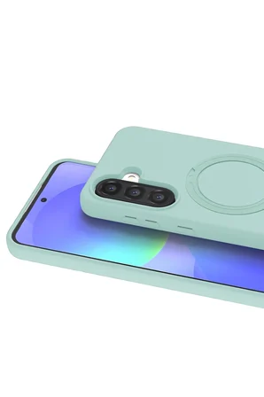 Uray store Samsung Galaxy A37 5G Regal Magsafe Standlı Kapak - Su Yeşili