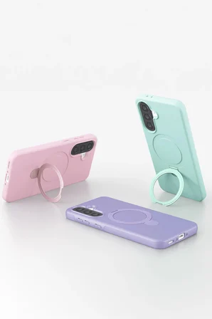 Uray store Samsung Galaxy A37 5G Regal Magsafe Standlı Kapak - Su Yeşili