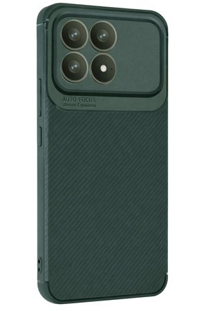 Uray store Xiaomi Poco F8 Pro Auto Focus Karbon Kapak - Koyu Yeşil