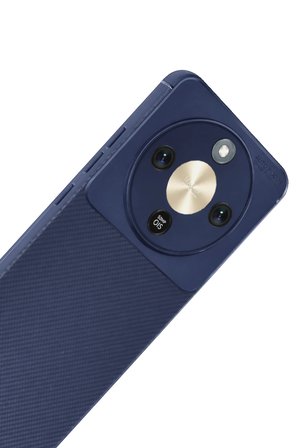 Uray store Huawei Honor Magic 8 Lite Auto Focus Karbon Kapak - Lacivert